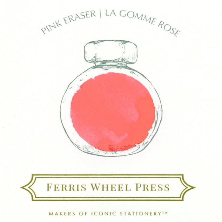 FERRIS WHEEL PRESS - Fountain Pen Ink 85 ml - "Pink Eraser" - Buchan's Kerrisdale Stationery