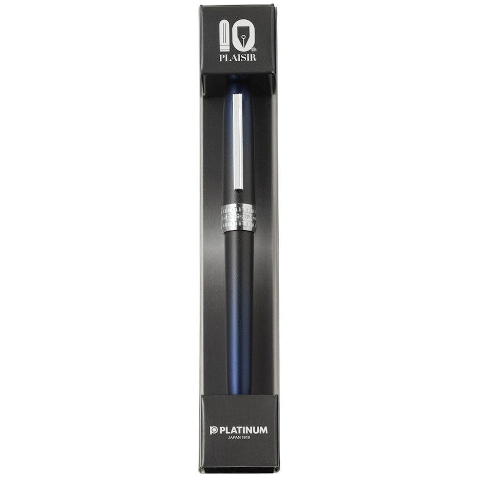 PLATINUM - PLAISIR 10th Anniversary Fountain Pen "Night Blue" Limited Edition - Buchan's Kerrisdale Stationery