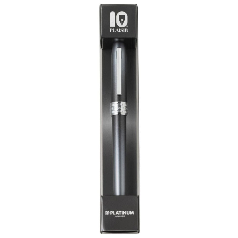 PLATINUM - PLAISIR 10th Anniversary Fountain Pen "Night Grey" Limited Edition - Buchan's Kerrisdale Stationery