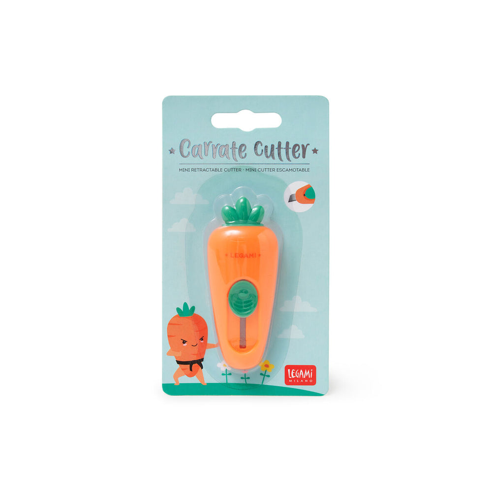 LEGAMI - Mini Retractable Cutter - Carrot - Buchan's Kerrisdale Stationery