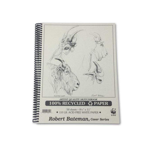 ROBERT BATEMAN - 100% Recycled sketchbook - 8.5x11" - Buchan's Kerrisdale Stationery