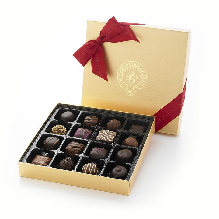 ROGERS' CHOCOLATE - Gold Signature Collection of Milk and Dark Chocolates (16 Pieces) Best Souvenirs from Victoria Vancouver Canada - Best Small Gifts from Canada - Best Christmas Gift Ideas