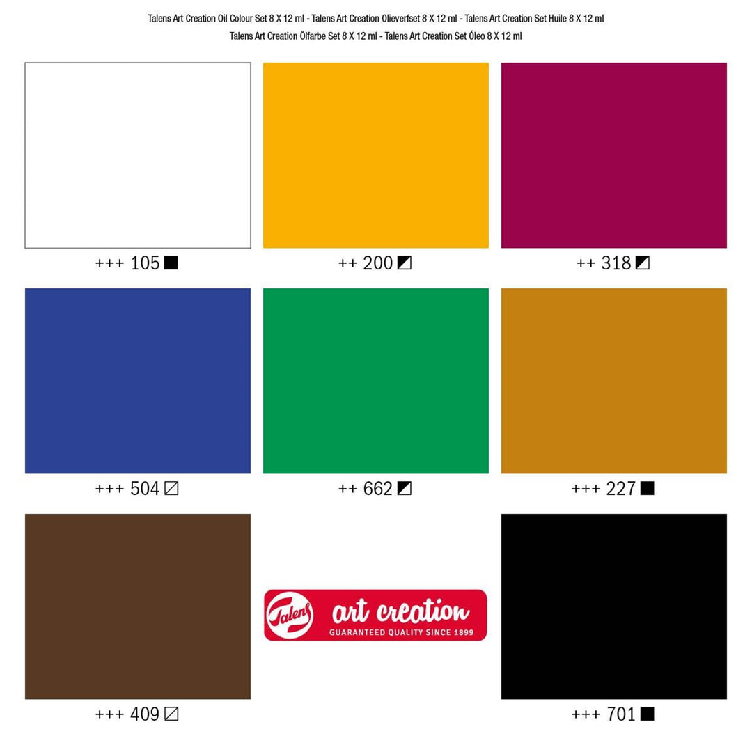 ROYAL TALEN – Oil Colour Set 8 X 12 ml - Buchan's Kerrisdale Stationery