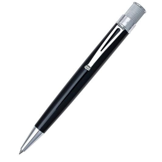 RETRO 1951 - CLASSIC LACQUER TORNADO ROLLERBALL PEN - BLACK - Buchan's Kerrisdale Stationery