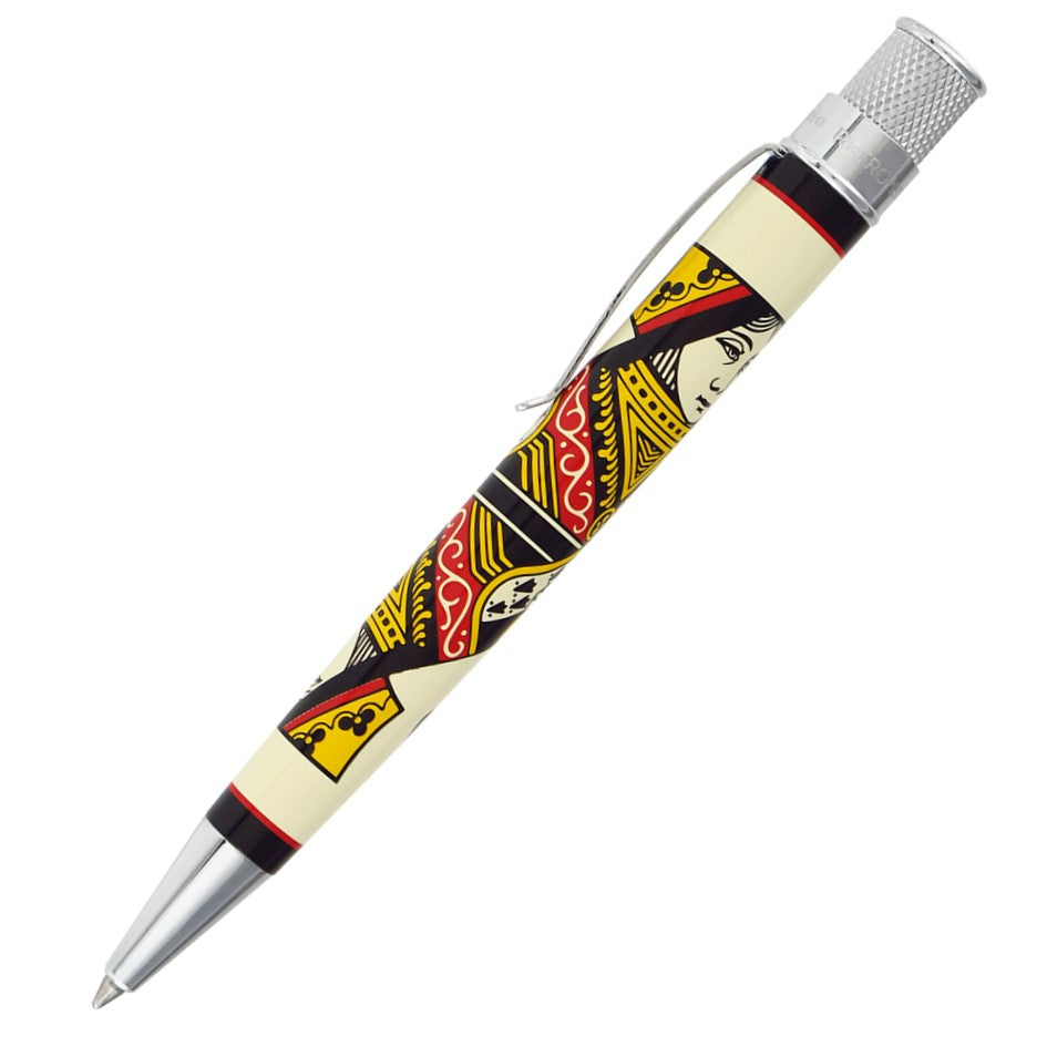 RETRO 1951 - DELUXE TORNADO ROLLERBALL PEN - QUEEN OF SPADES - Buchan's Kerrisdale Stationery