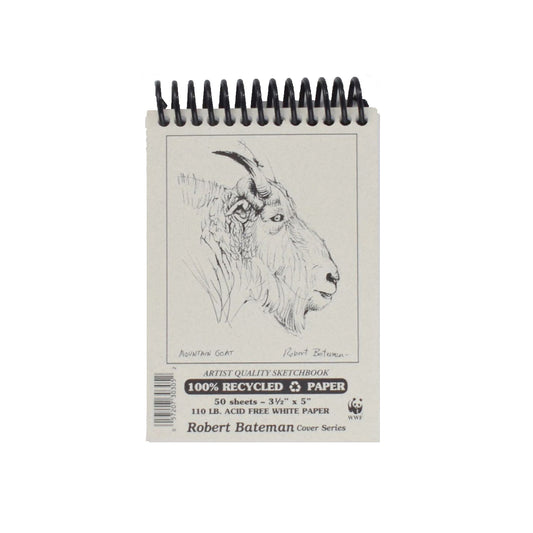 ROBERT BATEMAN - 100% Recycled sketchbook - 3.5X5" - Buchan's Kerrisdale Stationery