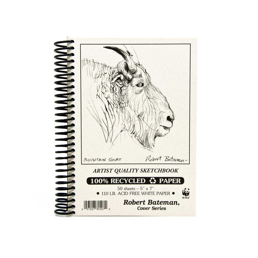 ROBERT BATEMAN - 100% Recycled sketchbook - 5x7" - Buchan's Kerrisdale Stationery