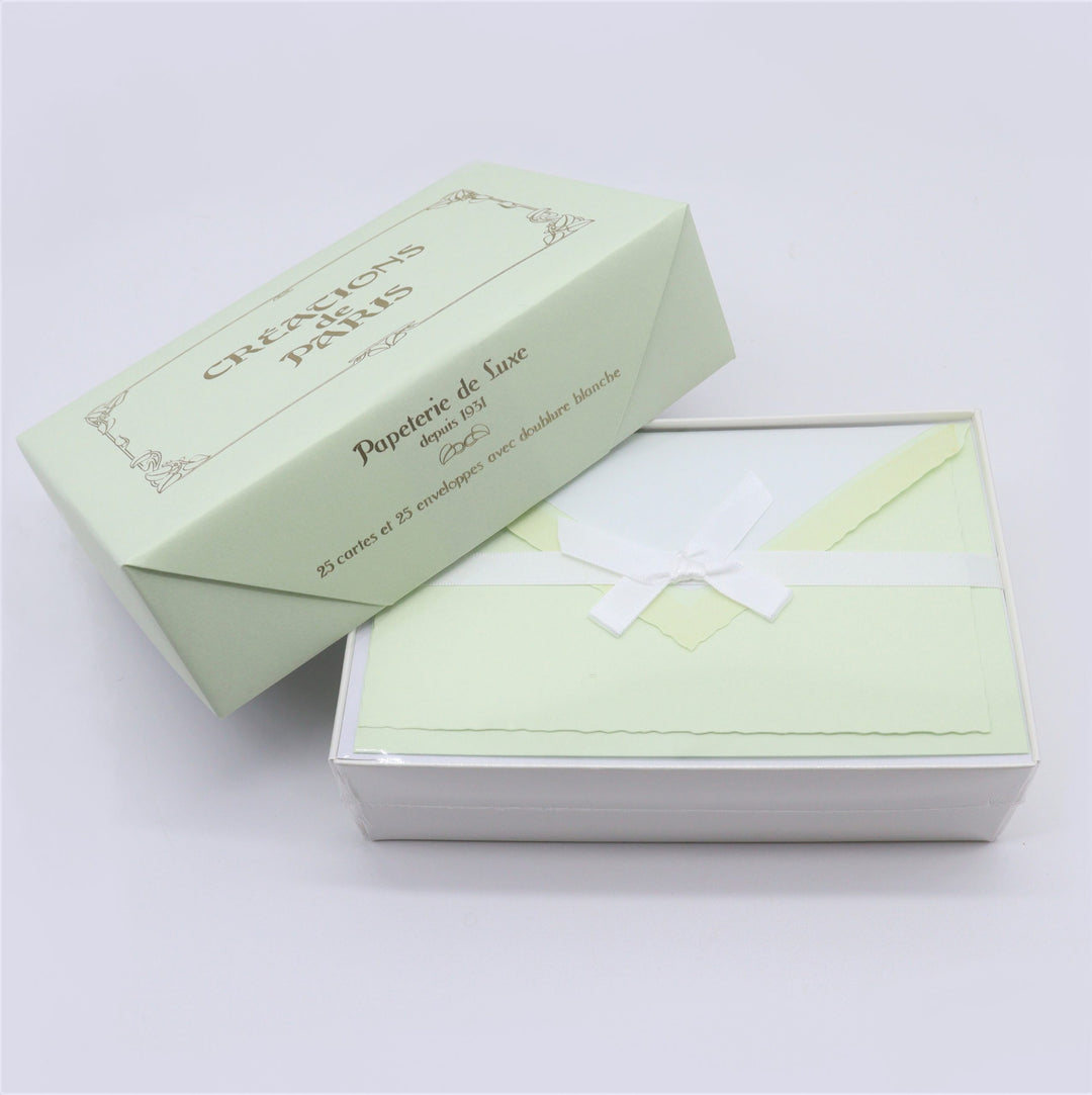 ROSSI Flat Deckled Edge Cards and Lined Envelopes Mint - CDP 004 - Buchan's Kerrisdale Stationery