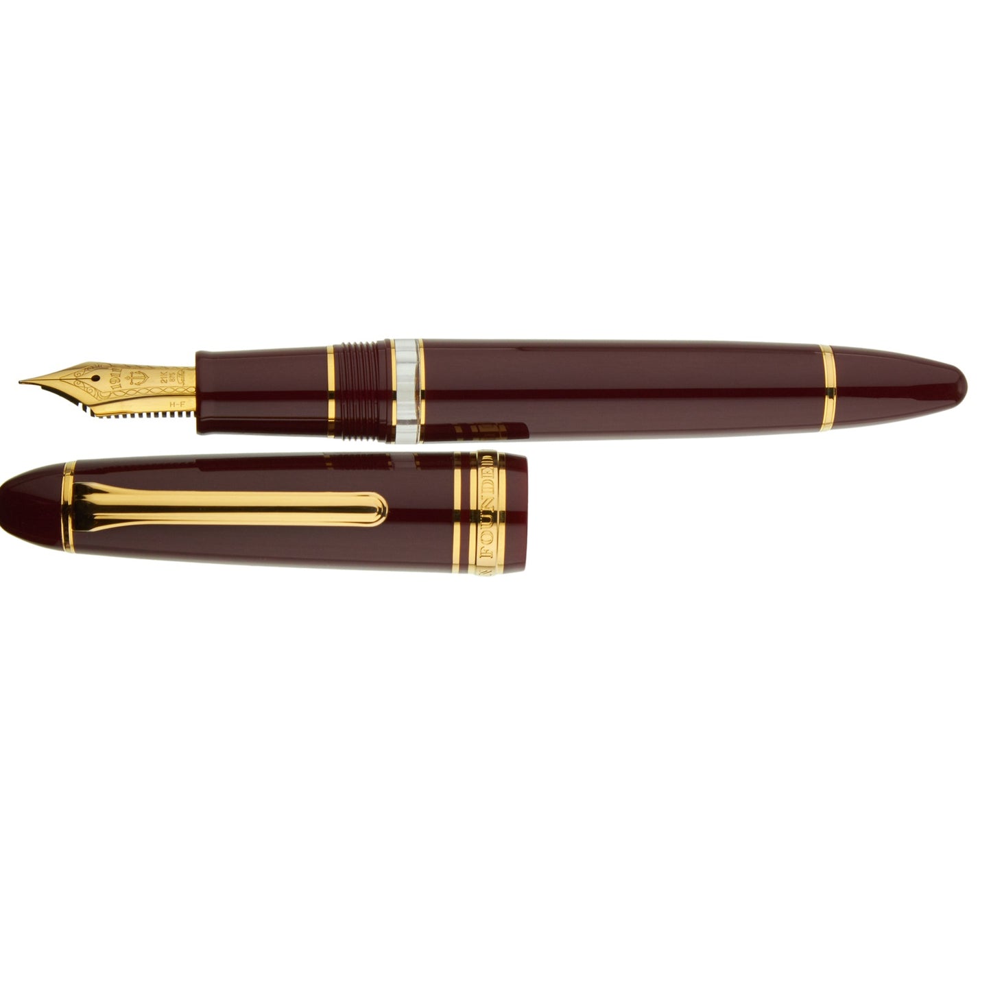 SAILOR PEN - 1911L REALO 21k Gold - Maroon (F Nib) - Buchan's Kerrisdale Stationery