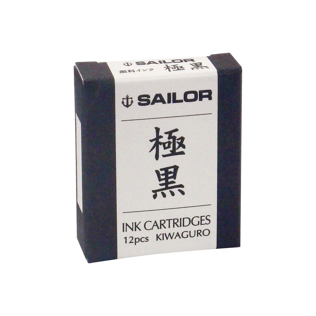 SAILOR PEN - Pigment Ink Cartridges (12 pack) - Kiwaguro (Black) - Buchan's Kerrisdale Stationery