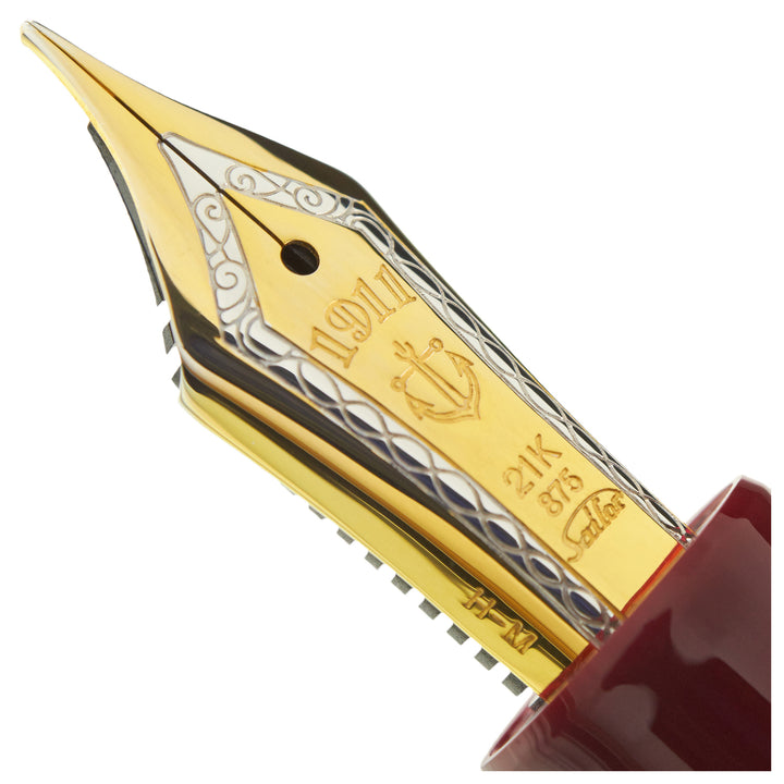 SAILOR PEN - Professional Gear Realo 21k Gold Bicolor - Maroon Fountain Pen - Buchan's Kerrisdale Stationery