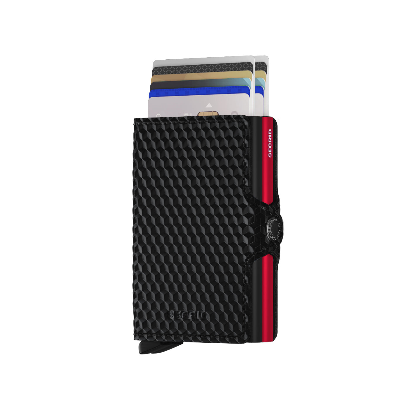 SECRID - Twinwallet - Cubic Black Red - Buchan's Kerrisdale Stationery