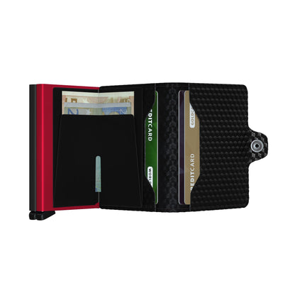 SECRID - Twinwallet - Cubic Black Red - Buchan's Kerrisdale Stationery