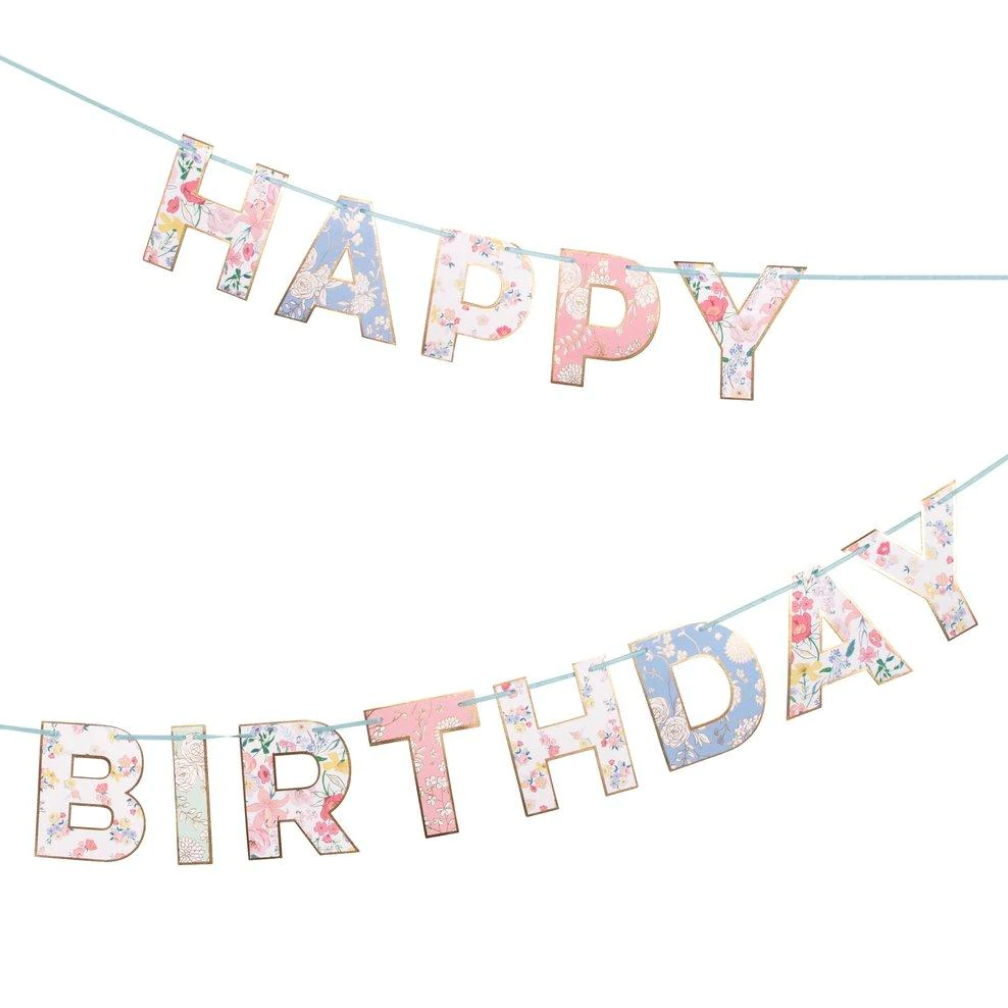 MERI MERI - English Garden Birthday Garland - Buchan's Kerrisdale Stationery