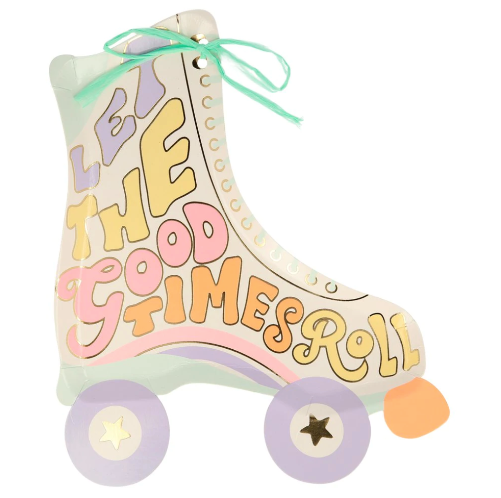 MERI MERI -   Roller Skate Plates (x 8) - Buchan's Kerrisdale Stationery