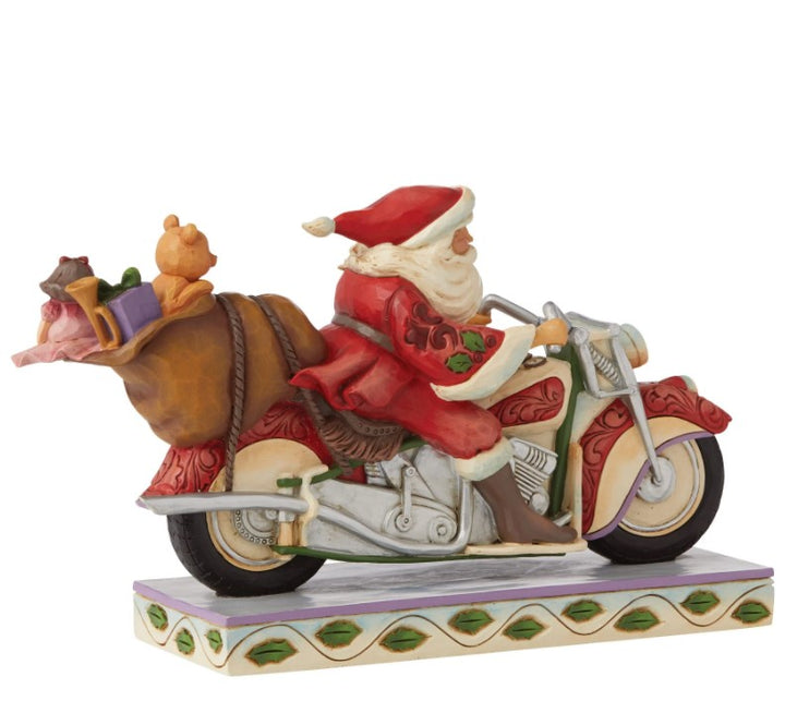 JIM SHORE - Figurine - Country Living "Santa Riding Motorcycle" - Buchan's Kerrisdale Stationery
