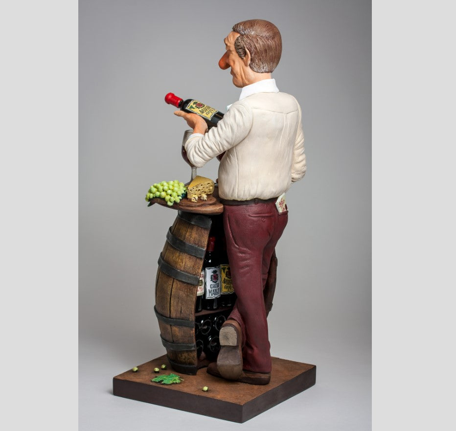 Guillermo Forchino – Large Comic Art Figurine – “The Wine Lover” - Buchan's Kerrisdale Stationery