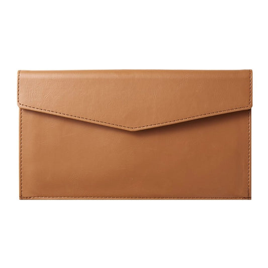 Lezaface U by KING JIM – Envelope Style Document Case – Camel - Buchan's Kerrisdale Stationery