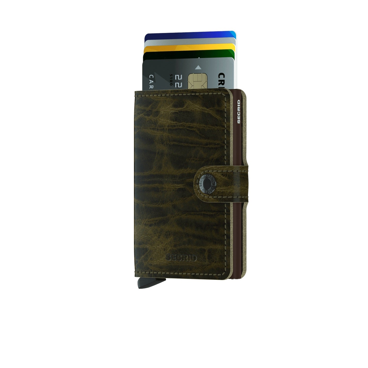 Secrid Miniwallet Dutch Martin Olive - Buchan's Kerrisdale Stationery