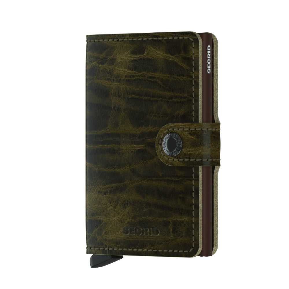 Secrid Miniwallet Dutch Martin Olive - Buchan's Kerrisdale Stationery