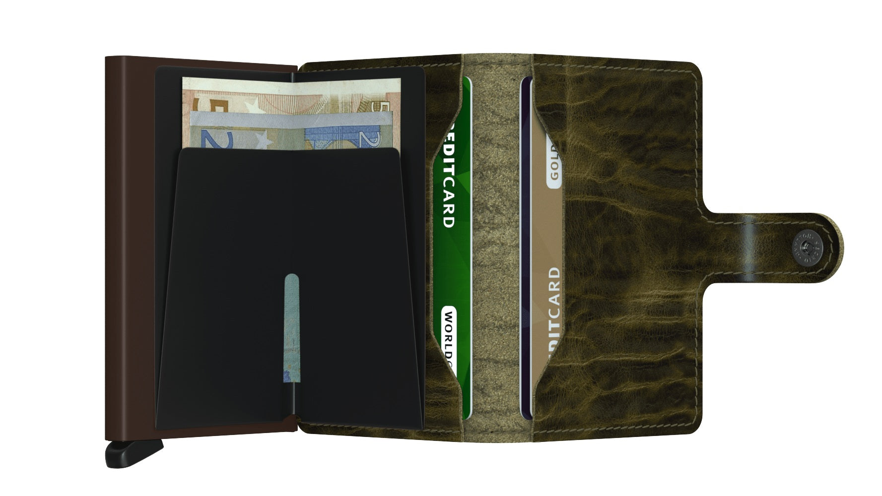 Secrid Miniwallet Dutch Martin Olive - Buchan's Kerrisdale Stationery