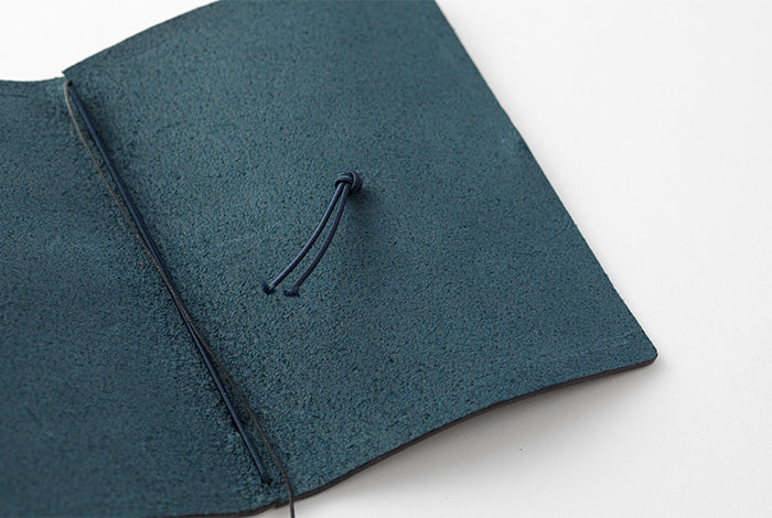 TRAVELER'S COMPANY JAPAN (MIDORI) - Traveler's Notebook Starter Kit Leather Cover Blue (Passport Size) - Buchan's Kerrisdale Stationery