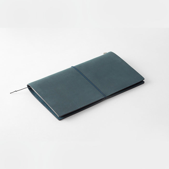TRAVELER'S COMPANY JAPAN (MIDORI) - Traveler's Notebook Starter Kit Leather Cover Blue (Regular Size) - Buchan's Kerrisdale Stationery