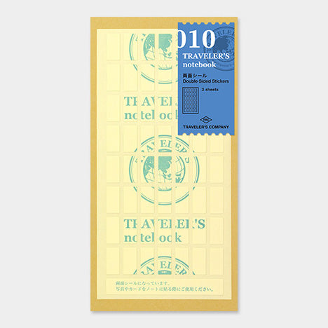 TRAVELER’S NOTEBOOK – 010 Double Sided-Sticker (REGULAR OR PASSPORT SIZE) - Buchan's Kerrisdale Stationery