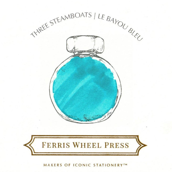 FERRIS WHEEL PRESS - Fountain Pen Ink 38 ml - "Three Steamboats" - "Freshly Squeezed" Collection - Buchan's Kerrisdale Stationery