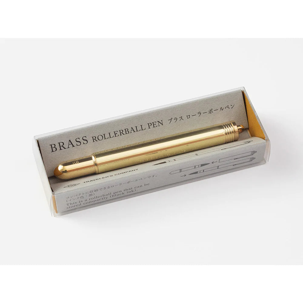 Traveler’s Company - TRC Brass Bullet Rollerball Pen - Buchan's Kerrisdale Stationery