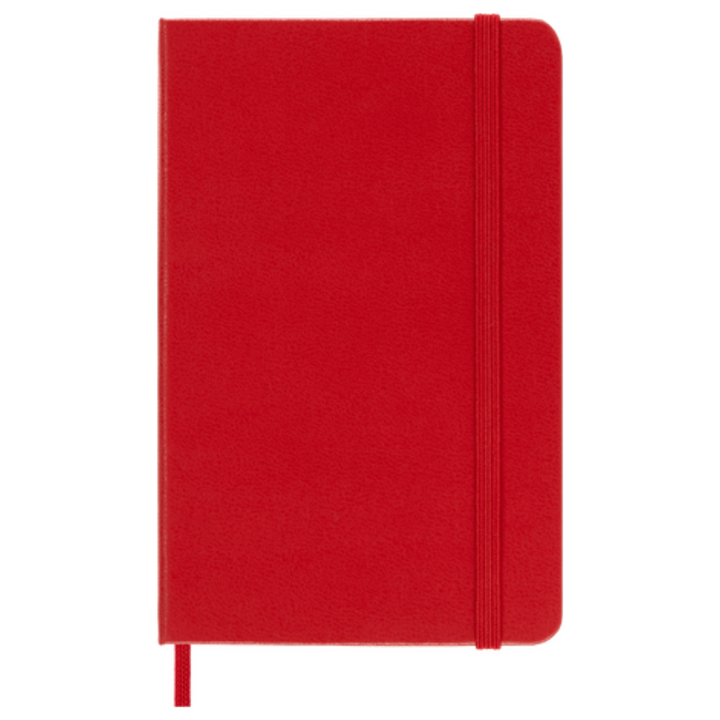 MOLESKINE – CLASSIC NOTEBOOK (11.5X18CM - 4.5X7"), HARDCOVER, RULED 208 PAGES – RED - Buchan's Kerrisdale Stationery