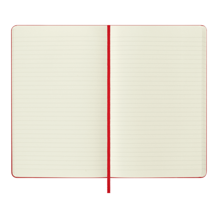 MOLESKINE – CLASSIC NOTEBOOK (11.5X18CM - 4.5X7"), HARDCOVER, RULED 208 PAGES – RED - Buchan's Kerrisdale Stationery