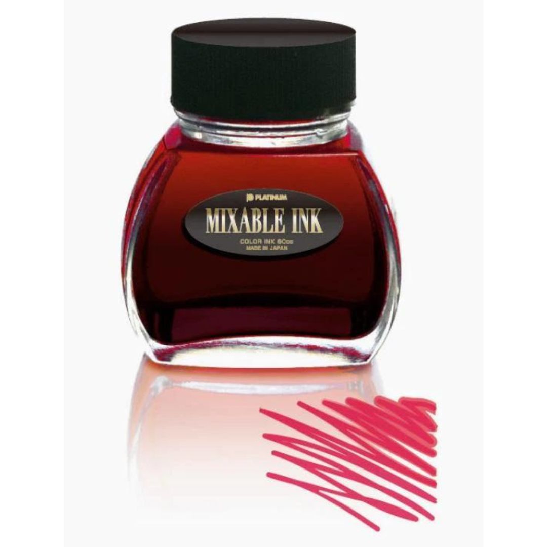 PLATINUM - 60ml Bottle Mixable Ink - Flame Red - Buchan's Kerrisdale Stationery