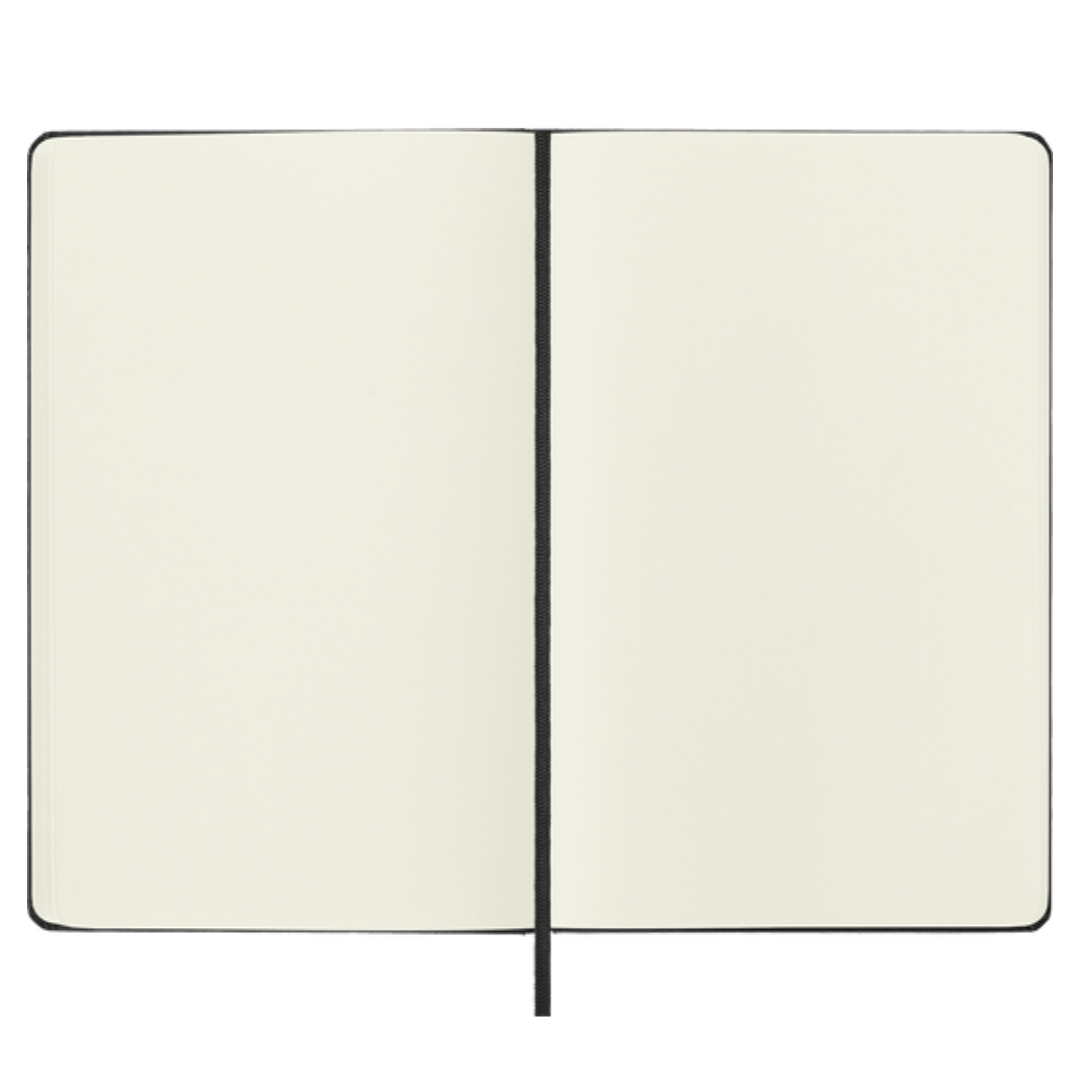 MOLESKINE – CLASSIC NOTEBOOK LARGE (13X21CM - 5x8¼"), HARDCOVER, PLAIN 240 PAGES – BLACK - Buchan's Kerrisdale Stationery