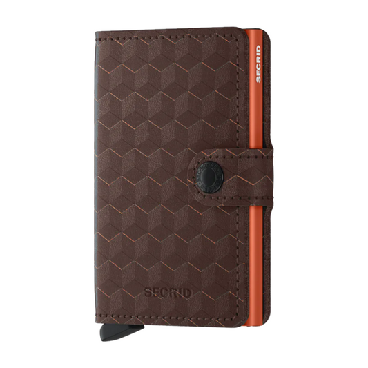 SECRID Miniwallet Optical - Brown-Orange - Buchan's Kerrisdale Stationery