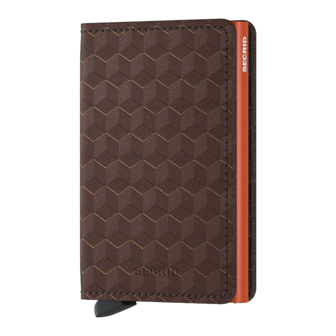 SECRID Slimwallet Optical - Brown Orange - Buchan's Kerrisdale Stationery