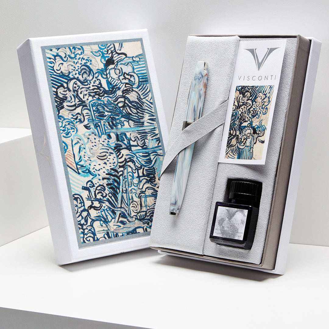 VISCONTI - Fountain Pen Impressionist Collection - Van Gogh "Old Vineyard with Peasant Woman" Set with Ink - Buchan's Kerrisdale Stationery