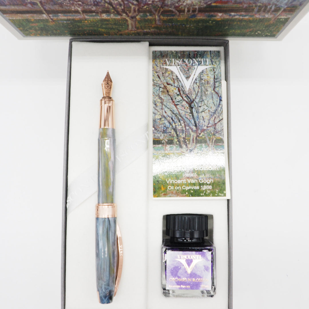 VISCONTI - Fountain Pen Set Impressionist Collection - Van Gogh "Orchard in Blossom" - Buchan's Kerrisdale Stationery