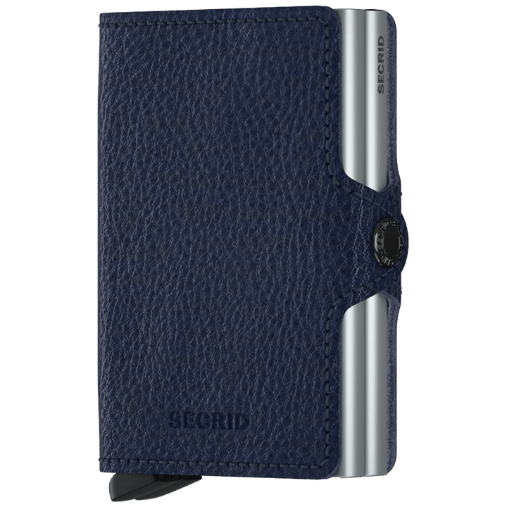 SECRID - TWIN WALLET - Veg Navy Silver - Buchan's Kerrisdale Stationery