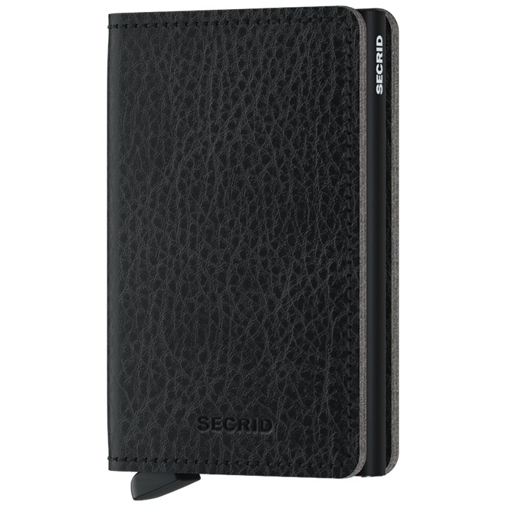 SECRID - SLIM WALLET - Veg Black Black - Buchan's Kerrisdale Stationery