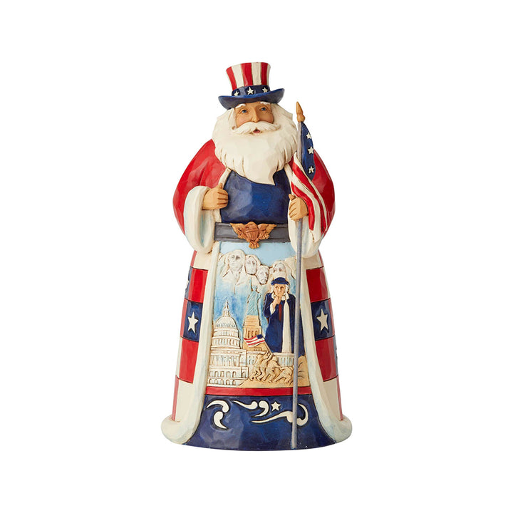 JIM SHORE - Figurine - Heartwood Creek "American Star Spangled Santa" - Buchan's Kerrisdale Stationery
