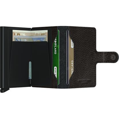 SECRID - MINI WALLET - Veg Black Black - Buchan's Kerrisdale Stationery