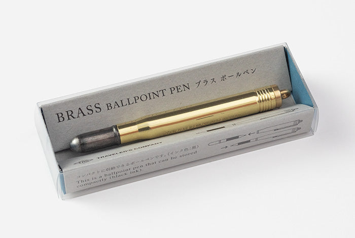 Traveler's Company (Midori) Brass Bullet Ballpoint Pen - Buchan's Kerrisdale Stationery