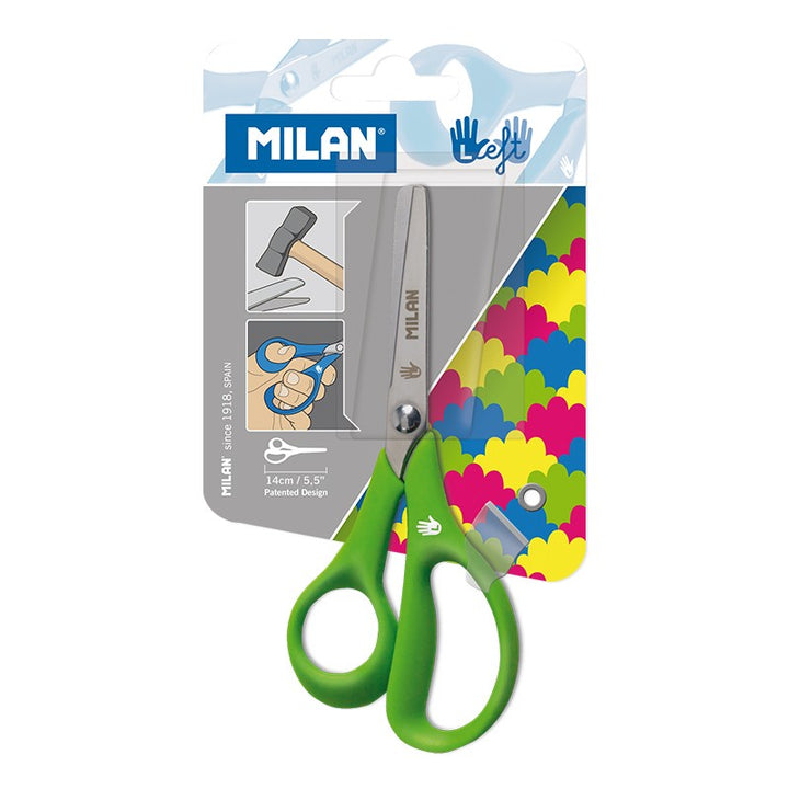 Milan - Blister pack scissors for left-handed people - Buchan's Kerrisdale Stationery