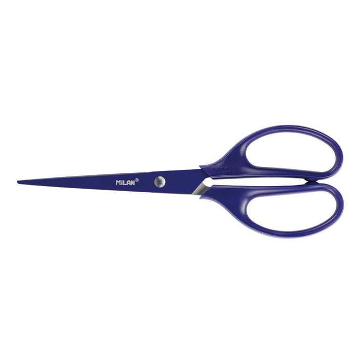 Milan - Blister pack Acid blue office scissors 17 cm - Buchan's Kerrisdale Stationery
