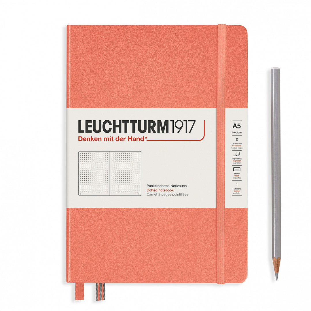 LEUCHTTURM - NOTEBOOK MEDIUM (A5), HARDCOVER, 251 NUMBERED PAGES, BELLINI, DOTTED - Buchan's Kerrisdale Stationery