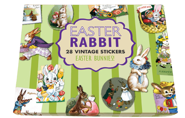 Laughing Elephant - 28 Vintage Stickers - Easter Bunnies - Buchan's Kerrisdale Stationery
