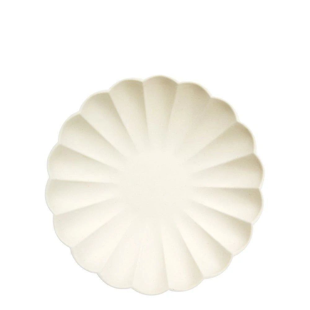 MERI MERI - Cream Simply Eco Large Plates - Buchan's Kerrisdale Stationery