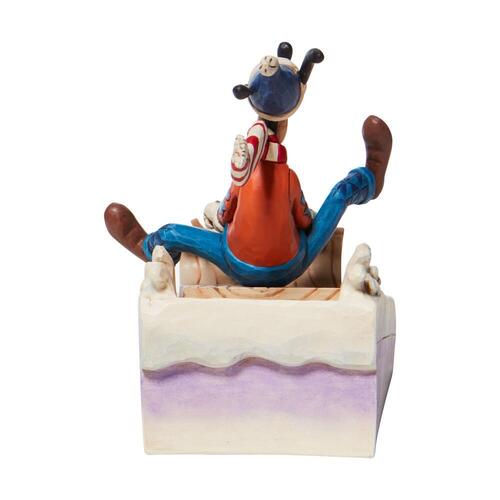 JIM SHORE - Figurine - Disney Traditions "Goofy Sledding" - Buchan's Kerrisdale Stationery