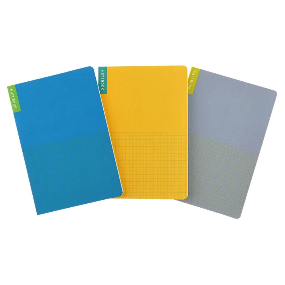 Hobonichi - A6 Size Memo Pad Set - 3 Assorted Colors - Buchan's Kerrisdale Stationery